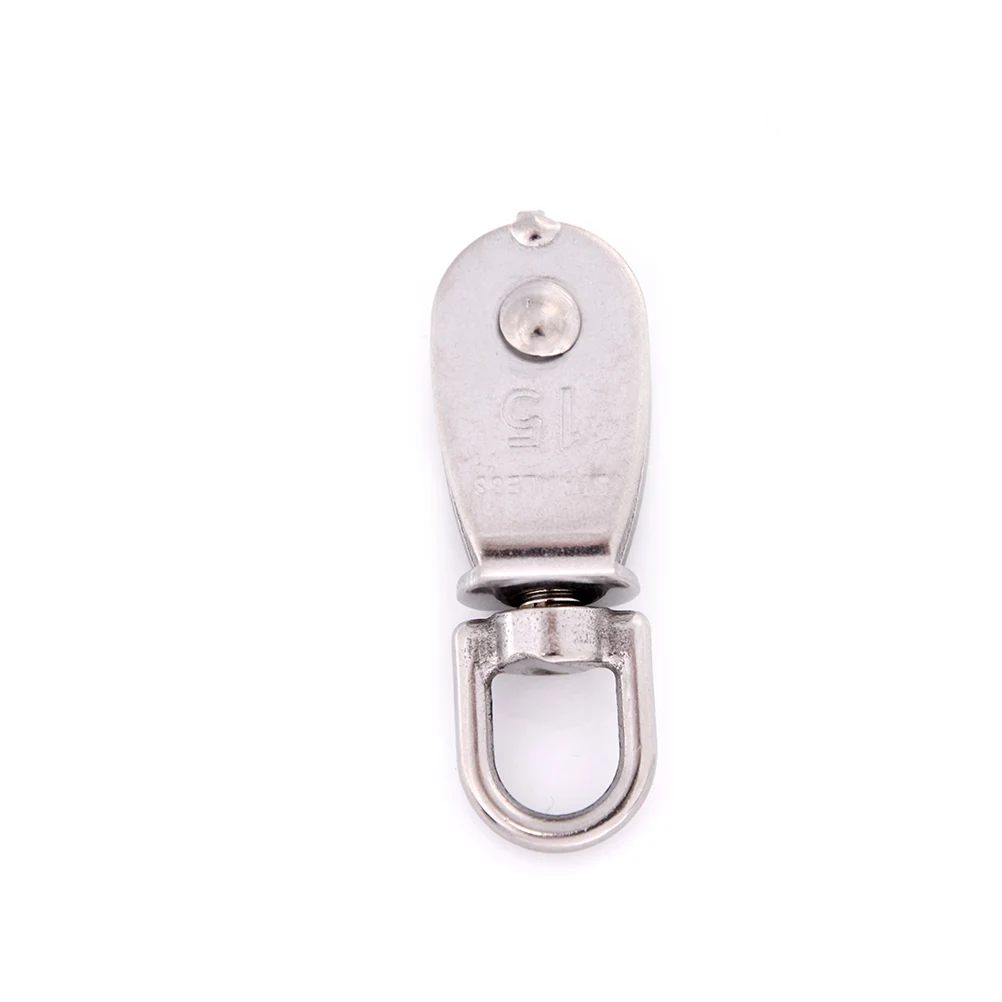 Steel Single Wheel Swivel Lifting Rope Pulley For Wire Rope Stainless Steel M15 Wheel Swivel Pulley Block Heavy Duty
Steel Single Wheel Swivel Lifting Rope Pulley For Wire Rope Stainless Steel M15 Wheel Swivel Pulley Block Heavy Duty