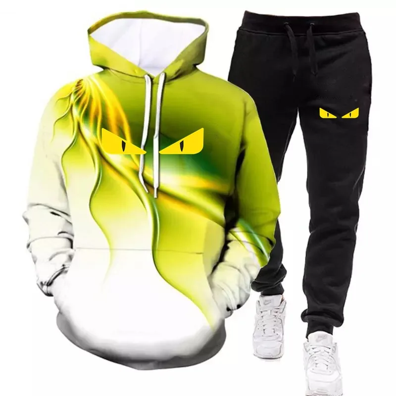 2021 Trend Men's Spring Autumn Sets 3D Hoodie+pants Two Pieces Casual Tracksuit Male Sportswear Gym Brand Clothing Sweat Suit
2021 Trend Men's Spring Autumn Sets 3D Hoodie+pants Two Pieces Casual Tracksuit Male Sportswear Gym Brand Clothing Sweat Suit