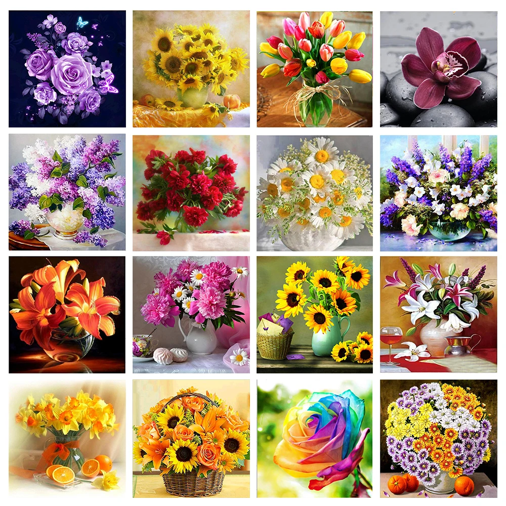 Full Round DIY 5D Diamond Flower Arrangement Flower Vase Cross Stitch Diamond Embroidery Mosaic Diamond Home Decor Custom Gifts
Full Round DIY 5D Diamond Flower Arrangement Flower Vase Cross Stitch Diamond Embroidery Mosaic Diamond Home Decor Custom Gifts