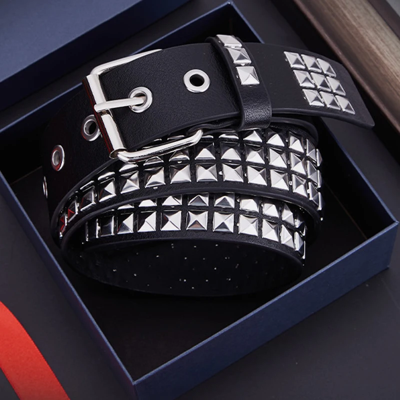 Shiny Pyramid Fashion Rivet Belt Men&Women's Studded Belt Punk Rock With Pin Buckle Free Shipping
Shiny Pyramid Fashion Rivet Belt Men&Women's Studded Belt Punk Rock With Pin Buckle Free Shipping