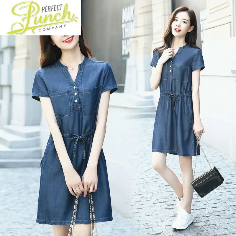 Женское короткое джинсовое платье, повседневное элегантное облегающее платье с V-образным вырезом, модель Pph219 в Корейском стиле на лето, 2019
Женское короткое джинсовое платье, повседневное элегантное облегающее платье с V-образным вырезом, модель Pph219 в Корейском стиле на лето, 2019