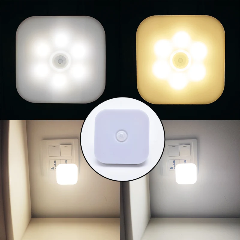 night light EU plug smart motion sensor LED wall plug lamp bedside lamp toilet corridor passage For Room Hallway Pathway Toilet
night light EU plug smart motion sensor LED wall plug lamp bedside lamp toilet corridor passage For Room Hallway Pathway Toilet