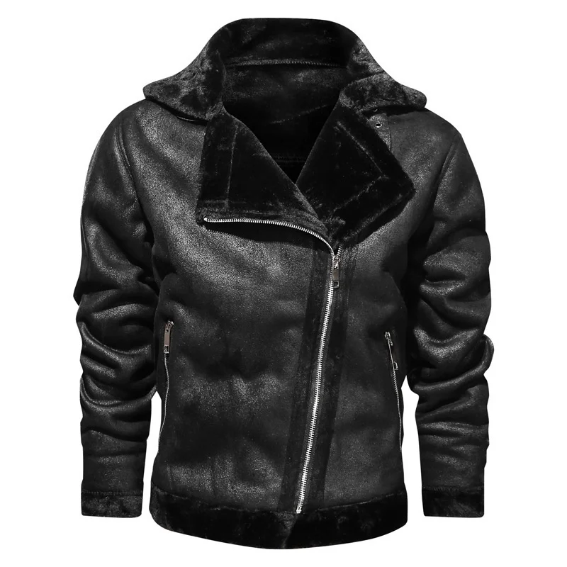 2021 winter Lapel leather jacket, kejiarong thickened leisure men's fur one coat
2021 winter Lapel leather jacket, kejiarong thickened leisure men's fur one coat