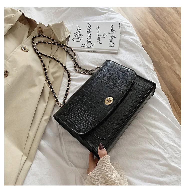 Vintage Stone pattern Crossbody bag 2020 New High Quality PU leather Women's Designer Handbag Lock Chain Shoulder Messenger Bag
Vintage Stone pattern Crossbody bag 2020 New High Quality PU leather Women's Designer Handbag Lock Chain Shoulder Messenger Bag