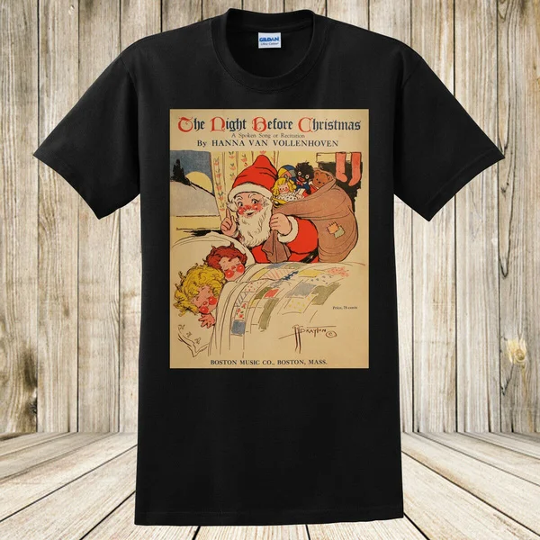 The Night Before Christmas T-Shirt 1923 Vintage Sheet Music Art Santa Shirt NEW
The Night Before Christmas T-Shirt 1923 Vintage Sheet Music Art Santa Shirt NEW