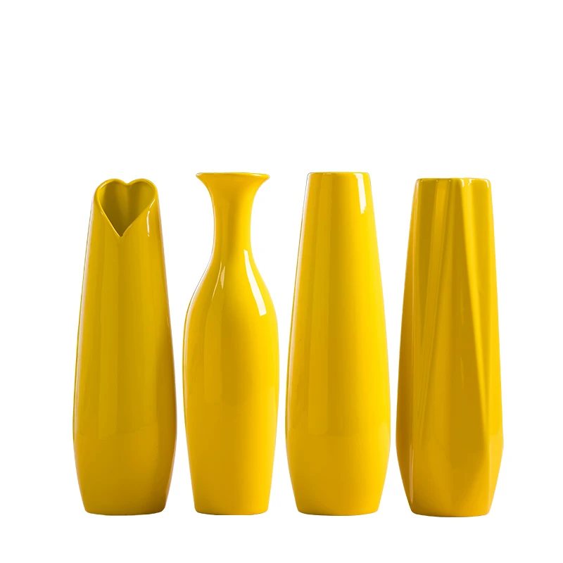 Yellow Color Ceramic Vase Big Size Flower Porcelain Vase Modern Fashion Tabletop Vase Home Wedding Christmas Decoration R2431
Yellow Color Ceramic Vase Big Size Flower Porcelain Vase Modern Fashion Tabletop Vase Home Wedding Christmas Decoration R2431