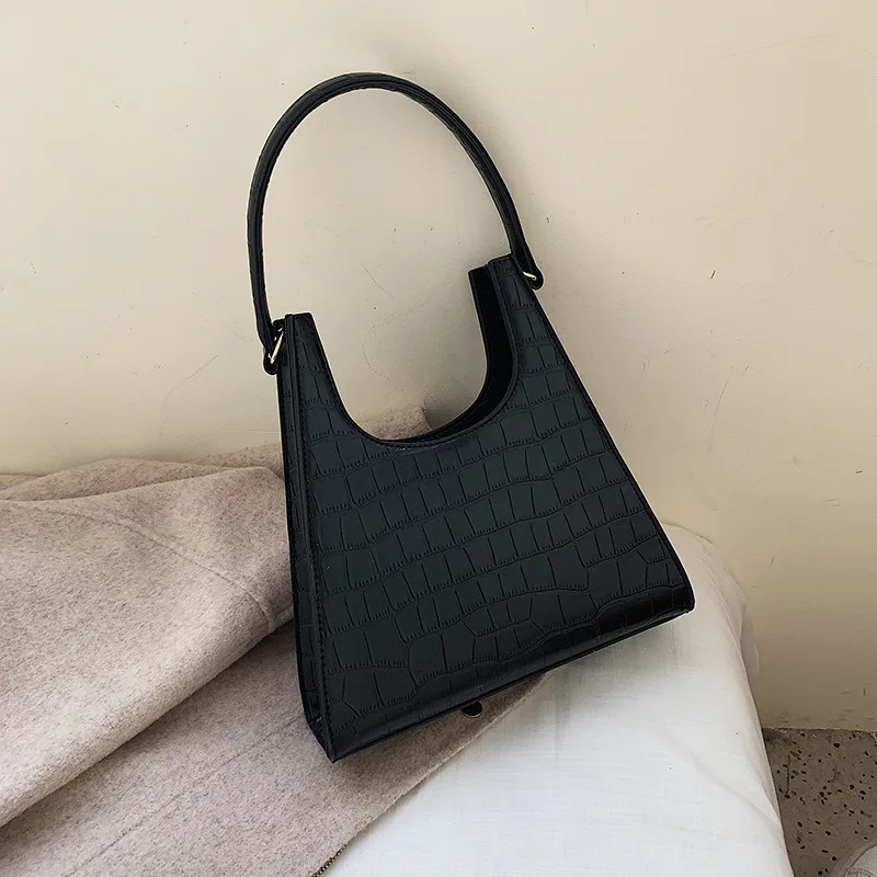 Texture Bag Woman Bags 2019 Stone Grain Temperament Hand Bill Of Lading Support Special Pu Leather Luxury Designer Handbags | Багаж и