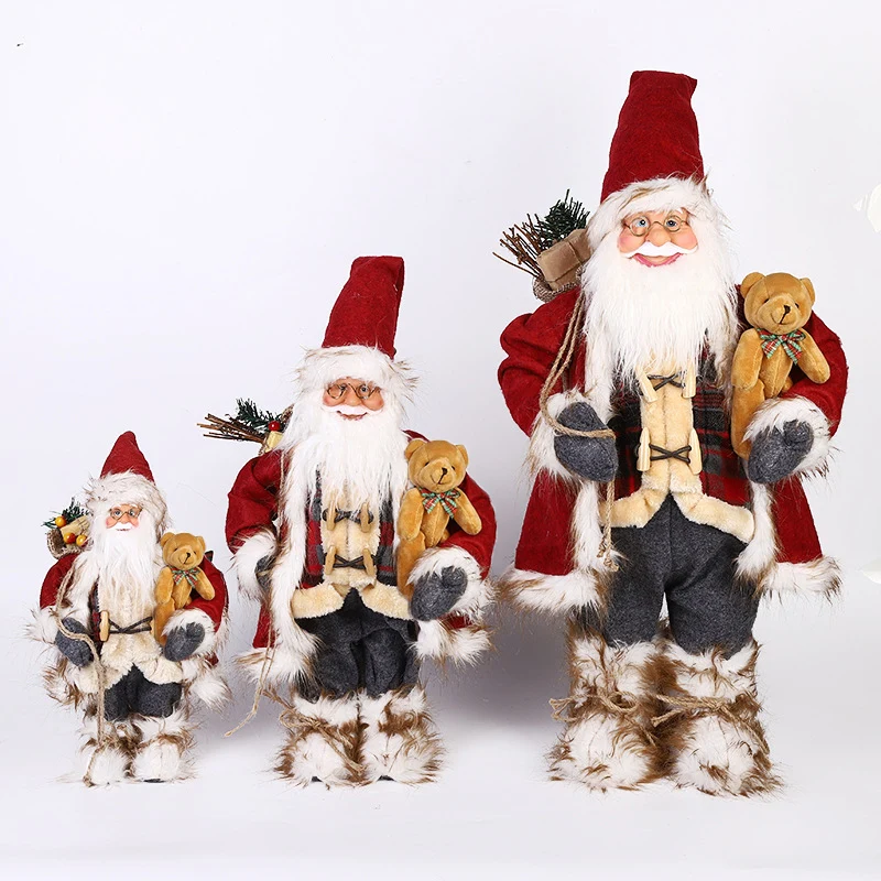 Santa Claus Plush Bear Christmas Doll Lovely Doll Decorations Baby Children's Toys Navidad Natal Mall Desktop Decoration
Santa Claus Plush Bear Christmas Doll Lovely Doll Decorations Baby Children's Toys Navidad Natal Mall Desktop Decoration