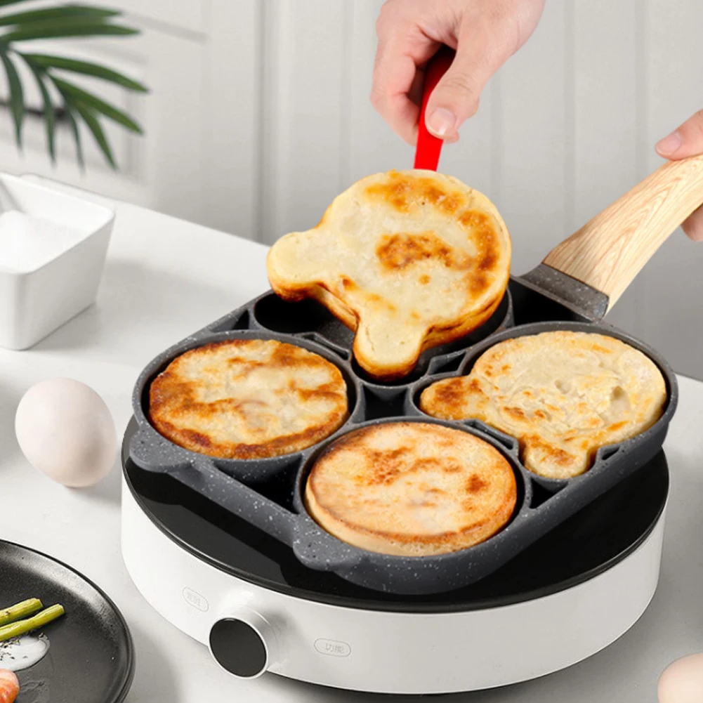 4 Hole Frying Pan Cooking Pot Non-Stick Pancake Maker Home Breakfast Egg Burger Pot For Gas Stove Induction Cooker Cookware
4 Hole Frying Pan Cooking Pot Non-Stick Pancake Maker Home Breakfast Egg Burger Pot For Gas Stove Induction Cooker Cookware