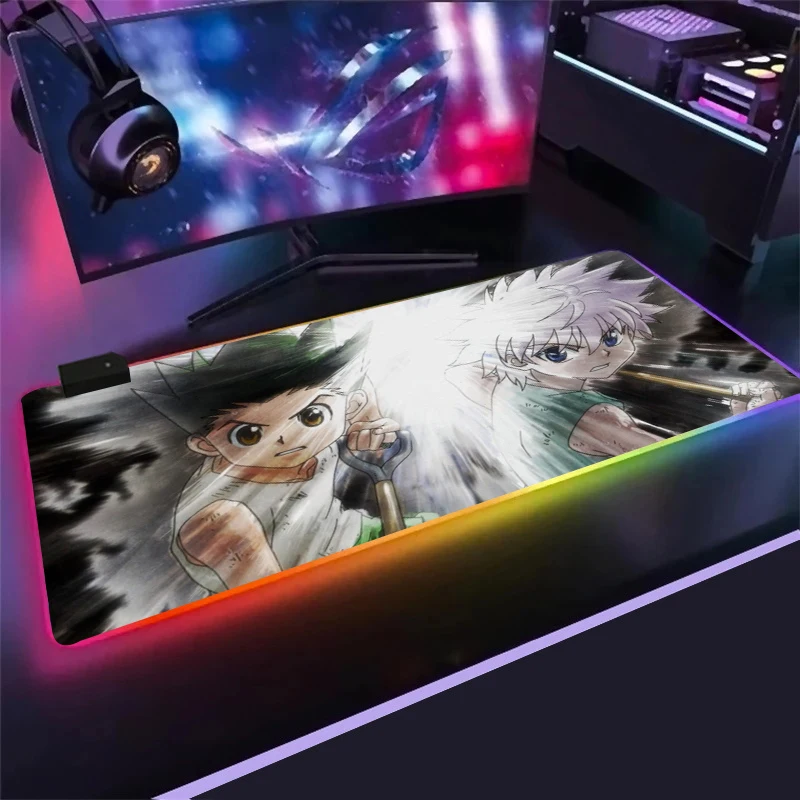 Коврик для мыши Hunter X Hunter RGB, игровой коврик для мыши 2 мм, светодиодный светильник для клавиатуры ноутбука, 2 мм 
Коврик для мыши Hunter X Hunter RGB, игровой коврик для мыши 2 мм, светодиодный светильник для клавиатуры ноутбука, 2 мм