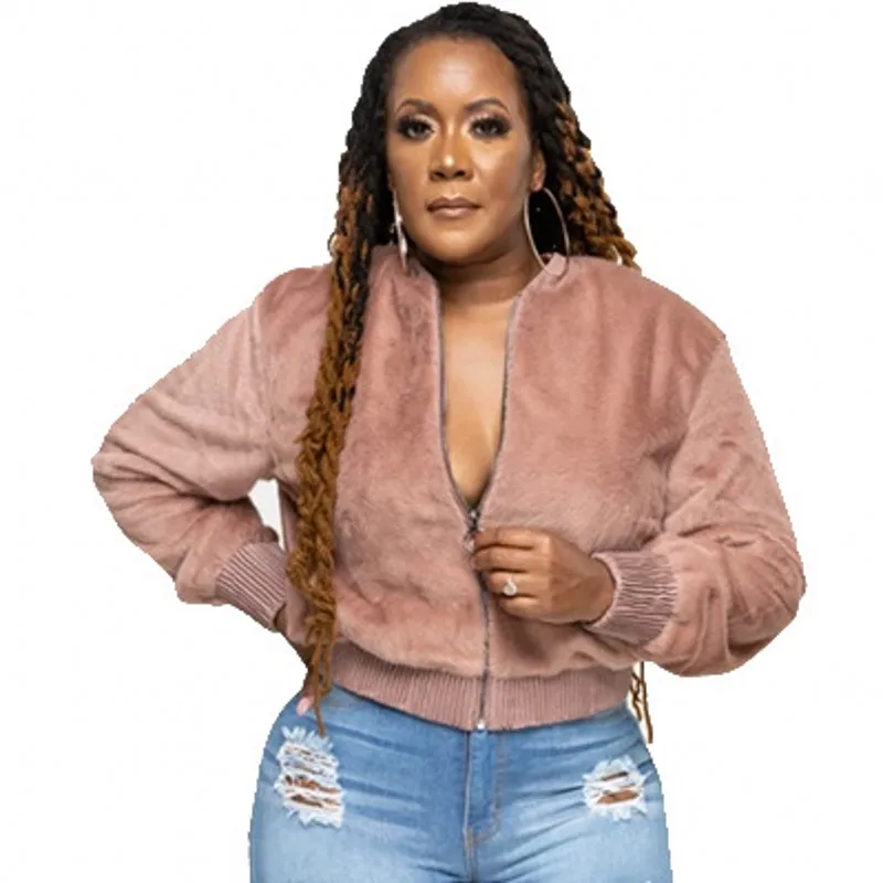 Winter Warm Jacket Women Coat Zipper O Neck Full Sleeve Outwear 2021 Fashion New Pink Solid Streetwear Short Velvet Jackets Coat
Winter Warm Jacket Women Coat Zipper O Neck Full Sleeve Outwear 2021 Fashion New Pink Solid Streetwear Short Velvet Jackets Coat