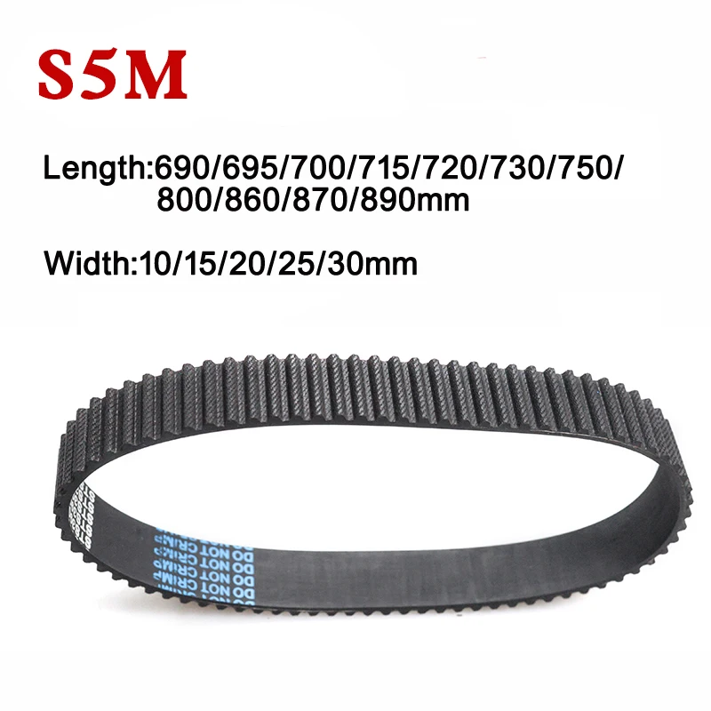Ремень ГРМ S5M C = 690/695/700/715/720/730/750/800/860/870/890 мм шаг = 5 мм, промышленный ремень передачи трапециевидной дуги STS
Ремень ГРМ S5M C = 690/695/700/715/720/730/750/800/860/870/890 мм шаг = 5 мм, промышленный ремень передачи трапециевидной дуги STS