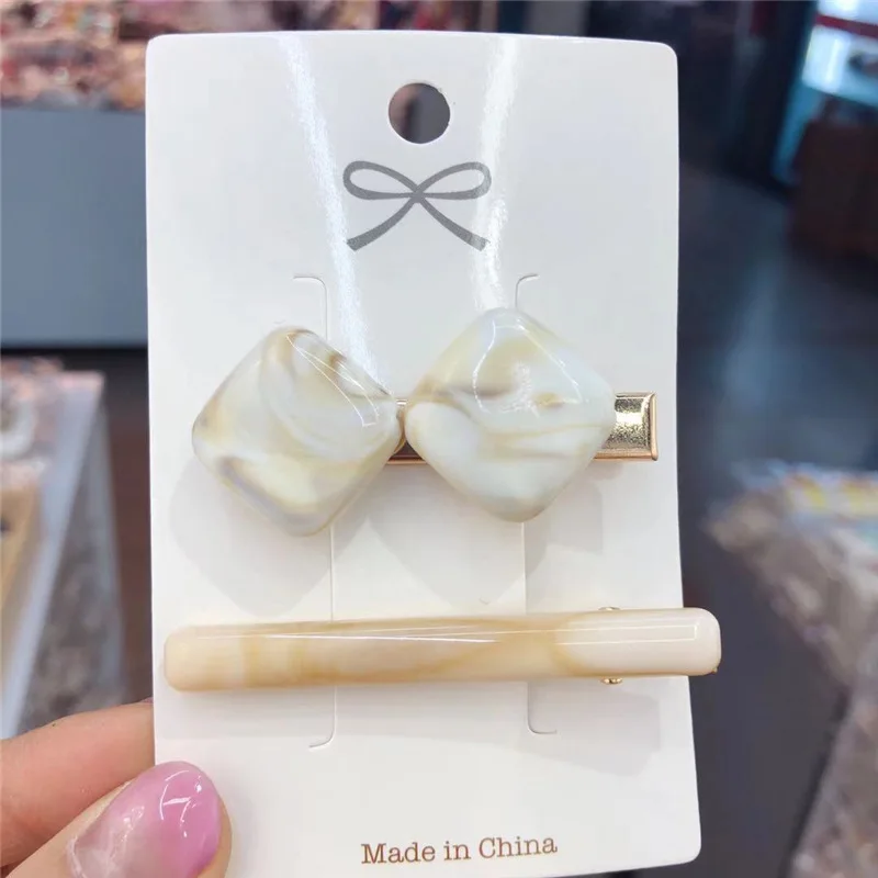 2Ps/lot Vintage Marble Stone Square Girl Hair Clip Hairband Bobby Pin Barrette Hairpin Headdress Accessories Beauty Styling Tool
2Ps/lot Vintage Marble Stone Square Girl Hair Clip Hairband Bobby Pin Barrette Hairpin Headdress Accessories Beauty Styling Tool