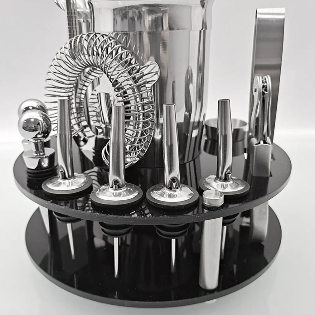 Practical Acrylic Base Bartender Set Cocktail Shaker Set With Rotating Stand Bar Tools Gifts Home Decoration
Practical Acrylic Base Bartender Set Cocktail Shaker Set With Rotating Stand Bar Tools Gifts Home Decoration
