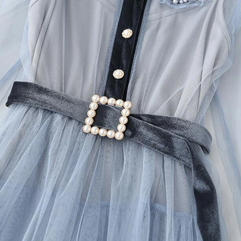 2019 Autumn Two Pieces Long-Sleeve Dress Women Solid color Sweet Mesh Lace Dresses Elegant Party Dress Femme Vestidos Robe
2019 Autumn Two Pieces Long-Sleeve Dress Women Solid color Sweet Mesh Lace Dresses Elegant Party Dress Femme Vestidos Robe