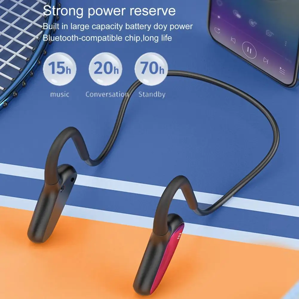 5.0 Bluetooth-compatible Earphones M-D8 Sports Wireless Headset Ear-hook Air Bone Conduction Principle Stereo HIFI Headphones
5.0 Bluetooth-compatible Earphones M-D8 Sports Wireless Headset Ear-hook Air Bone Conduction Principle Stereo HIFI Headphones