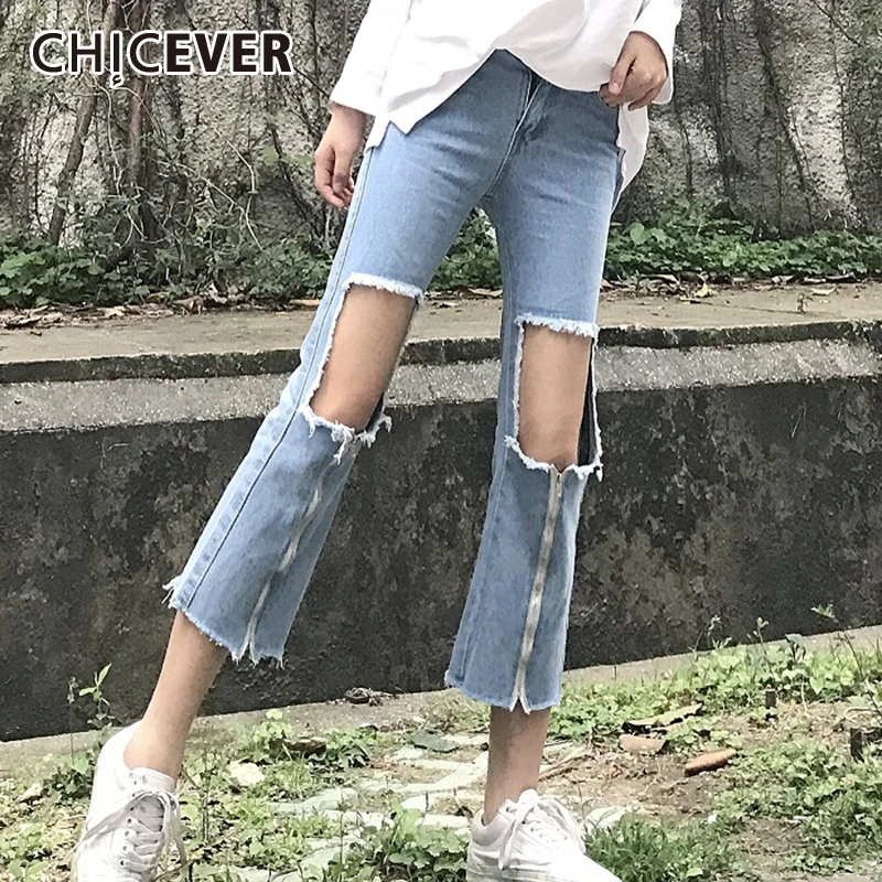 CHICEVER Korean Hole Hollow Out Jean Women High Waist Pocket Plus Size Loose Straight Denim Pant Female 2020 New Fashion Clothes
CHICEVER Korean Hole Hollow Out Jean Women High Waist Pocket Plus Size Loose Straight Denim Pant Female 2020 New Fashion Clothes