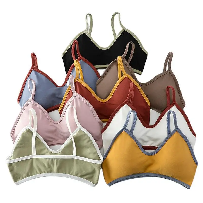Comfortable minimalist lingerie women's underwear sports bra thin section with chest pad anti-lighting bra
Comfortable minimalist lingerie women's underwear sports bra thin section with chest pad anti-lighting bra