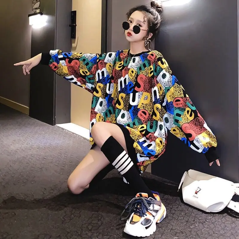 Thin Sweatshirt Women's Spring and Autumn 2021 New Loose Korean Lazy Wind Printed Letters Wild
Thin Sweatshirt Women's Spring and Autumn 2021 New Loose Korean Lazy Wind Printed Letters Wild