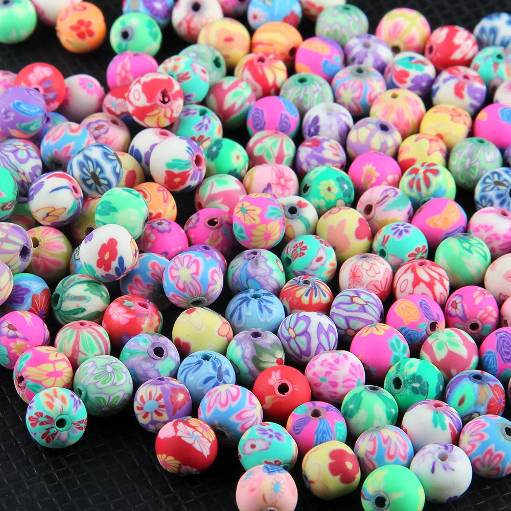50pcs 6-12mm Mixed Flower Round Beads Polymer Clay Spacer Beads for Jewelry Making Bracelet Necklace Craft Making Supplies
50pcs 6-12mm Mixed Flower Round Beads Polymer Clay Spacer Beads for Jewelry Making Bracelet Necklace Craft Making Supplies