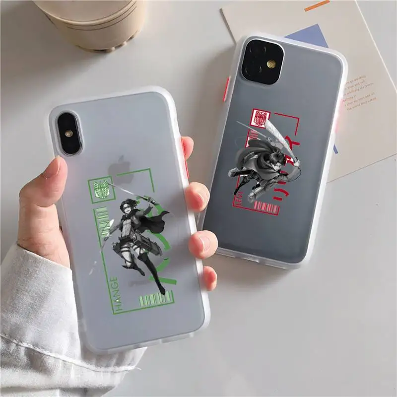 Attack On Titan Phone Case For iPhone 13 12 11 Pro Max X XR XS Max 7 8 Plus 12 Mini SE2020 Camera Protection Cover
Attack On Titan Phone Case For iPhone 13 12 11 Pro Max X XR XS Max 7 8 Plus 12 Mini SE2020 Camera Protection Cover