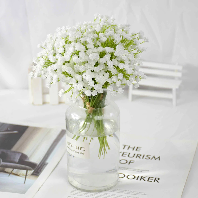 White Mini Gypsophila Baby Breathing DIY Fake Floral Bouquets Arrangement Home Garden Wedding Bride Bouquets Decoration
White Mini Gypsophila Baby Breathing DIY Fake Floral Bouquets Arrangement Home Garden Wedding Bride Bouquets Decoration