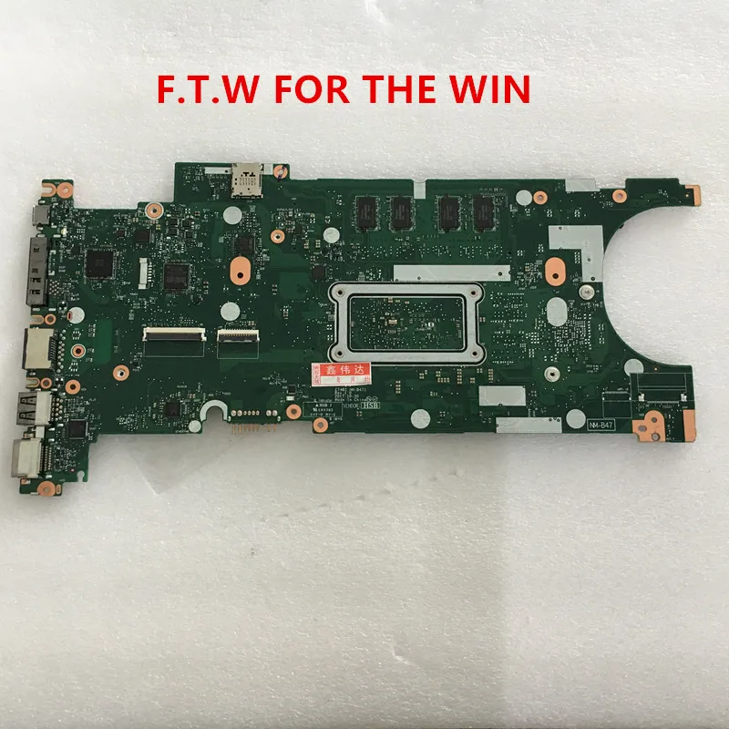 

01LV622 MB FOR para Lenovo Laptop Motherboard T480s (type 20L7, 20L8) Laptop CPU i5-8350，8G， NM-B471 100% probado