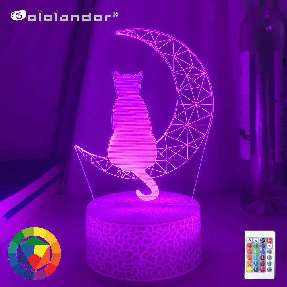 Новейший акриловый светодиодный ночник 3D в виде Луны и кошки, ночсветильник детской комнаты, спальни, светильник льник для сна, подарок для ...
Новейший акриловый светодиодный ночник 3D в виде Луны и кошки, ночсветильник детской комнаты, спальни, светильник льник для сна, подарок для ...