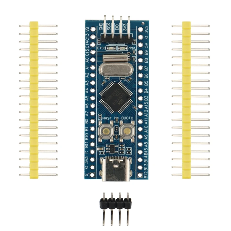 Плата разработки STM32F103C8T6 ARM STM32, модуль для Arduino, Комплект «сделай сам» CH32F103C8T6, Type-C
Плата разработки STM32F103C8T6 ARM STM32, модуль для Arduino, Комплект «сделай сам» CH32F103C8T6, Type-C