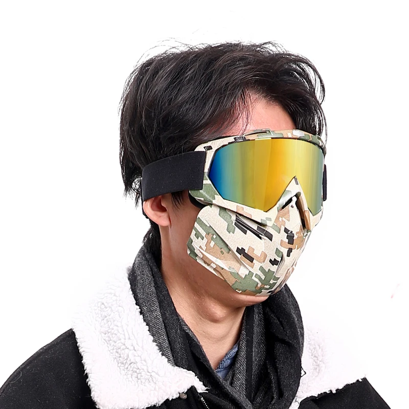 Outdoor Mountaineering Anti-fog Camouflage Ski Goggles High Quality And Cool Detachable Visor Uv400 Sports Goggles Sunglasses
Outdoor Mountaineering Anti-fog Camouflage Ski Goggles High Quality And Cool Detachable Visor Uv400 Sports Goggles Sunglasses