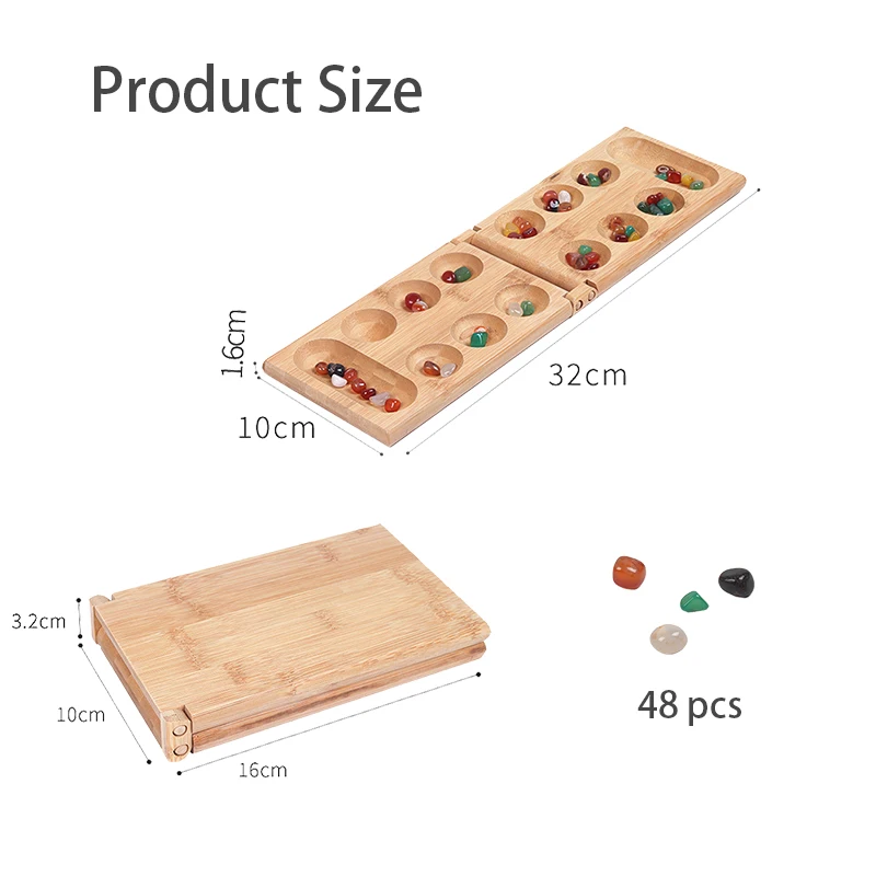 Mancala African Gem Chess Classic Strategy Puzzle Toys Party Game Folding Chess Board Children Educational Logical Thinking Toys
Mancala African Gem Chess Classic Strategy Puzzle Toys Party Game Folding Chess Board Children Educational Logical Thinking Toys