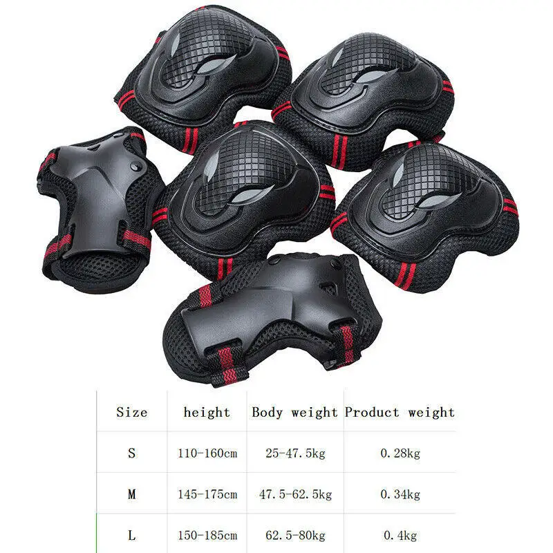 6X Adult Wrist Elbow Knee Pad Skateboard Roller Skate Bike Protective Gear Guard Children Sporting Goods Skating Protection
6X Adult Wrist Elbow Knee Pad Skateboard Roller Skate Bike Protective Gear Guard Children Sporting Goods Skating Protection
