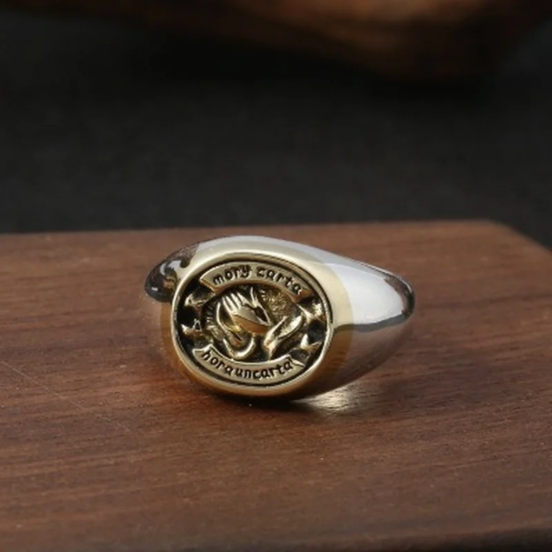 925 Sterling Silver Man Adjustable Letter Prayer Initial wedding Brand engagement Ring Jewelry
925 Sterling Silver Man Adjustable Letter Prayer Initial wedding Brand engagement Ring Jewelry