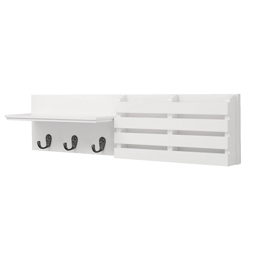 Newly Wall Shelf Mail Holder with 3 Hooks 24-Inch Storage Organizers for Home Bedroom TE889
Newly Wall Shelf Mail Holder with 3 Hooks 24-Inch Storage Organizers for Home Bedroom TE889