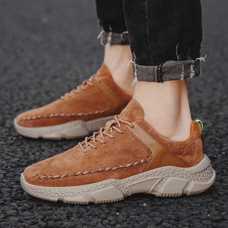 Classic Men Casual Shoes Genuine Leather Men Shoes Suede Comfortable Men's Moccasins Outdoor Non-slip Men Sneakers Mans Footwear
Classic Men Casual Shoes Genuine Leather Men Shoes Suede Comfortable Men's Moccasins Outdoor Non-slip Men Sneakers Mans Footwear