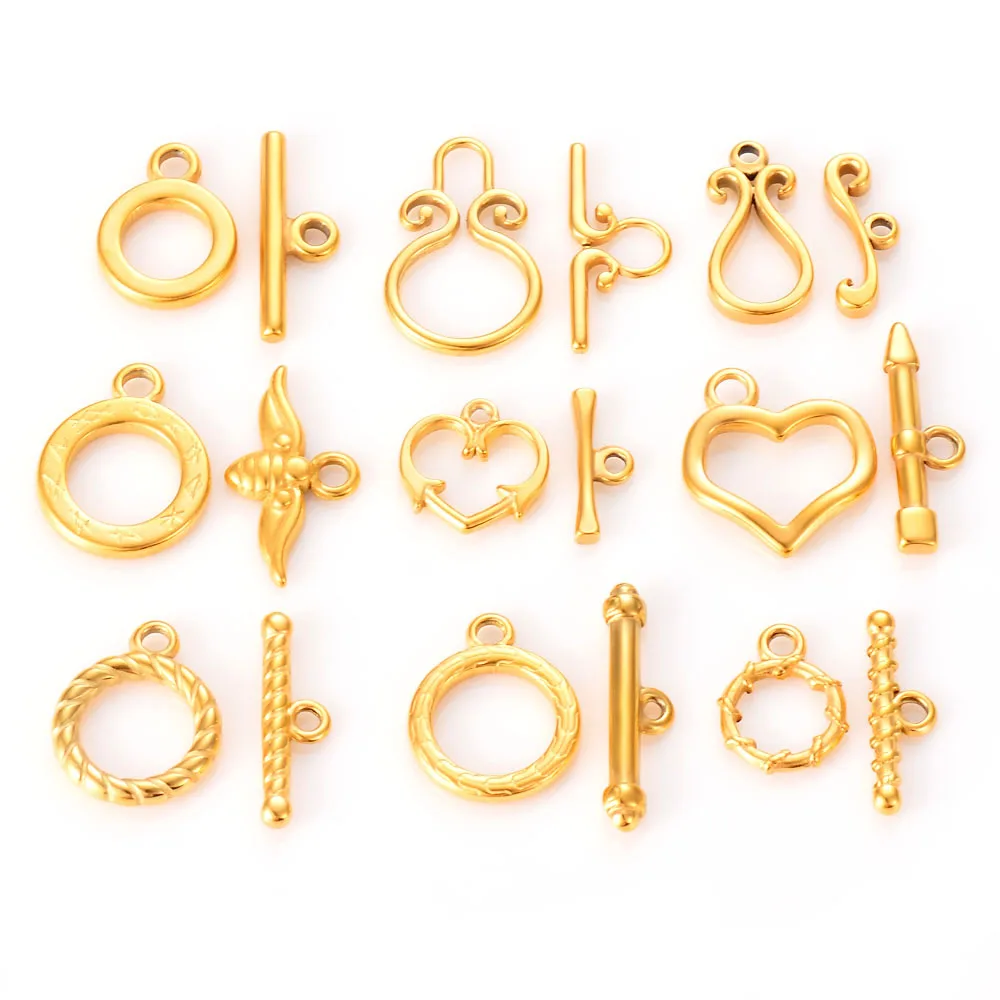Gold Color Stainless Steel OT Toggle Buckle Connectors Fit Bracelet Necklace Clasps DIY Jewelry Findings Accessories
Gold Color Stainless Steel OT Toggle Buckle Connectors Fit Bracelet Necklace Clasps DIY Jewelry Findings Accessories