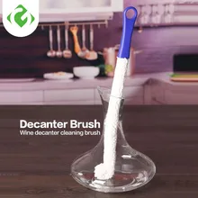 1Pc Multifunctional Bottle Goblet Cleaning Long Brush Glassware Glass Crystal Brush For Red Wine Cups Decanter Cleaner Brushes