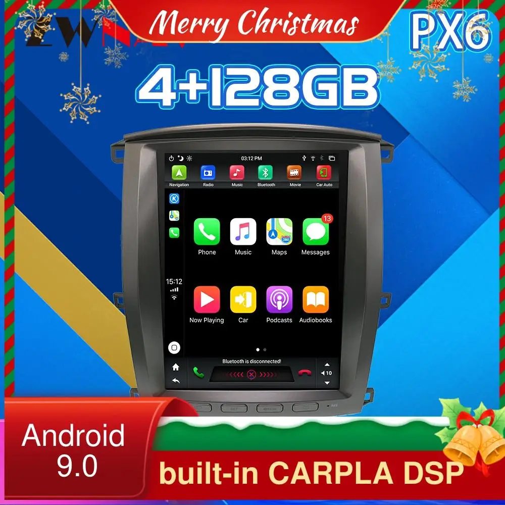 For Lexus LX470 LX-470 2002-2007 Android 9 4G128G PX6 CARPLAY Tesla Screen Player GPS Auto Audio Stereo Radio Recorder Head Unit
For Lexus LX470 LX-470 2002-2007 Android 9 4G128G PX6 CARPLAY Tesla Screen Player GPS Auto Audio Stereo Radio Recorder Head Unit