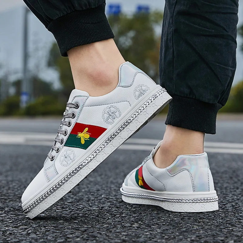 Fashion Design Superstar White Golden Bee Embroidery Shoes Men Board Trainers Classic Glitter Embroider Shoes Men Sneaker Casual
Fashion Design Superstar White Golden Bee Embroidery Shoes Men Board Trainers Classic Glitter Embroider Shoes Men Sneaker Casual