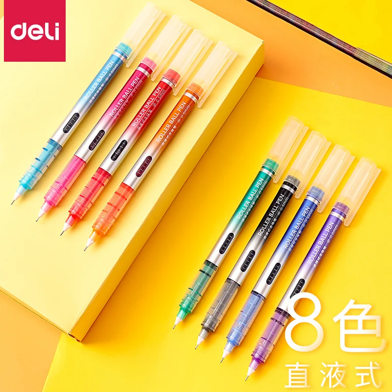 8PCS DELI 8-color Straight Liquid Gel Pen Color Gel Pen 0.5mm Kawaii School Supplies Pens for School
8PCS DELI 8-color Straight Liquid Gel Pen Color Gel Pen 0.5mm Kawaii School Supplies Pens for School
