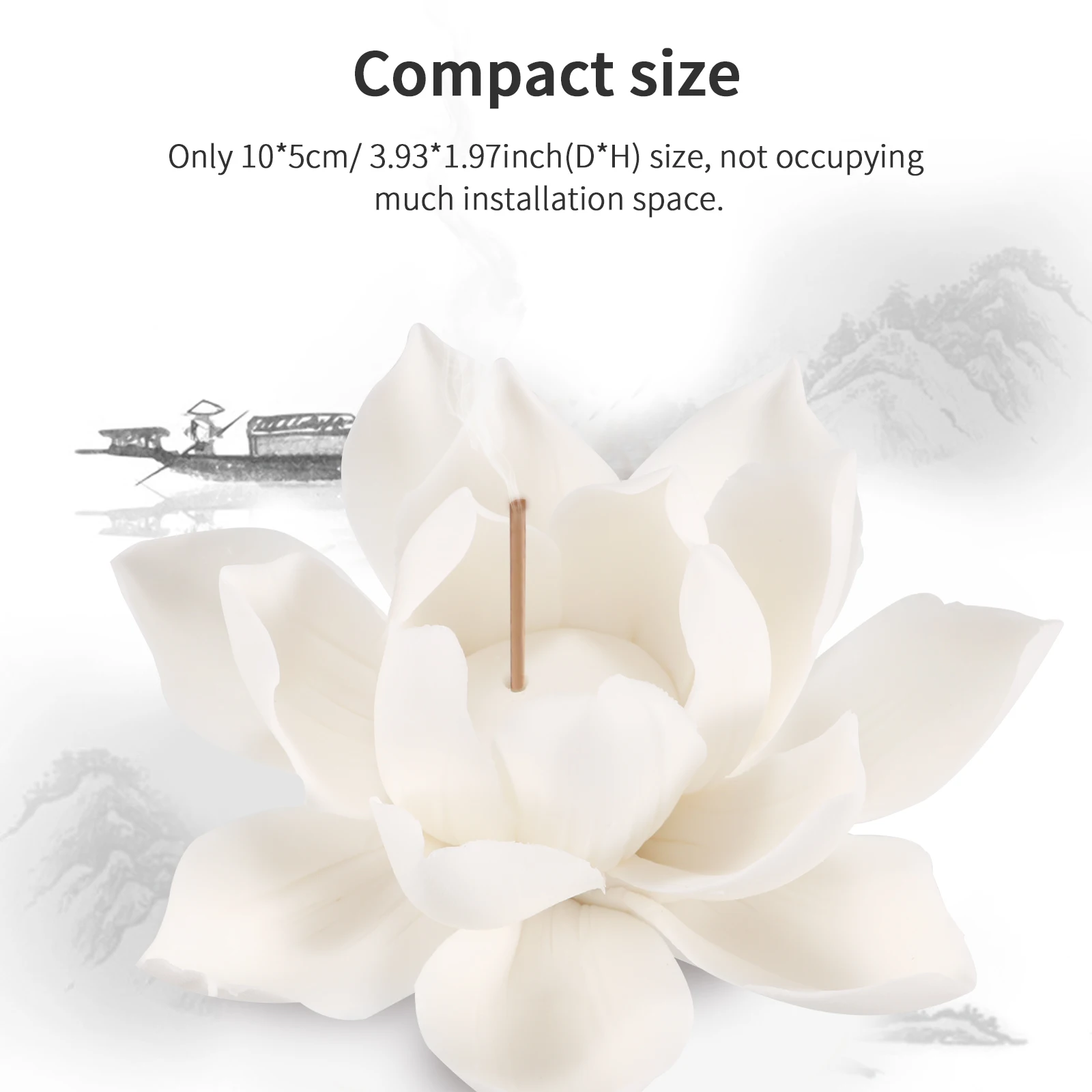 Новый Керамика белый цветок лотоса подставка для ароматических палочек