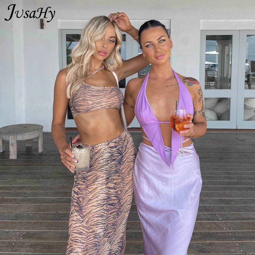 JusaHy Leopard Print Sexy Two Pieces Dress Set for Women Sleeveless Strapless Vest and Long Slim Skirts Clubwear Female Outfits
JusaHy Leopard Print Sexy Two Pieces Dress Set for Women Sleeveless Strapless Vest and Long Slim Skirts Clubwear Female Outfits