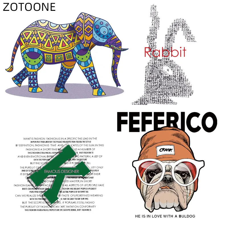 ZOTOONE Elephant Patches Heat Transfers for Clothing T-shirt Iron on Rabbit Dog Stickers for Kids Girls DIY Patch Vinyl Applique
ZOTOONE Elephant Patches Heat Transfers for Clothing T-shirt Iron on Rabbit Dog Stickers for Kids Girls DIY Patch Vinyl Applique