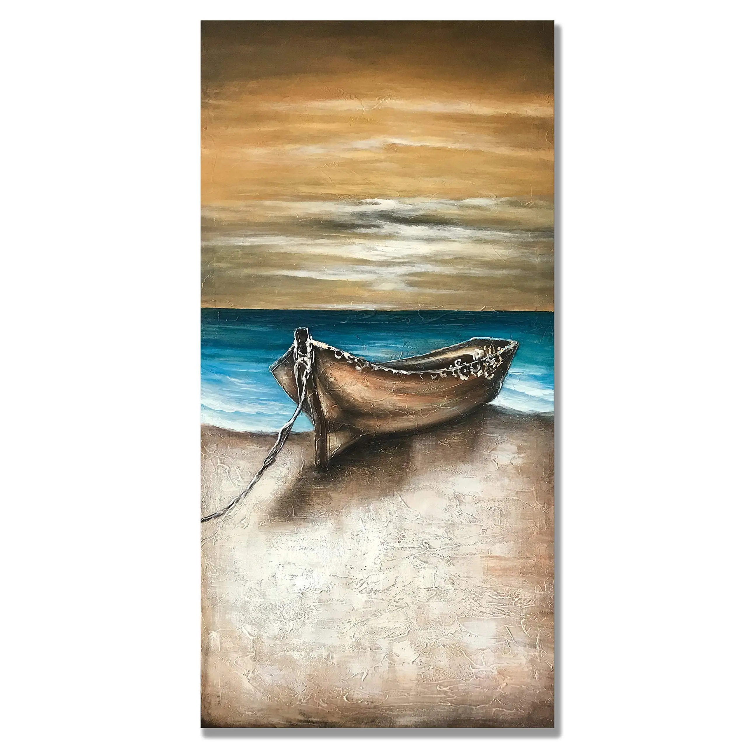 Abstract Contemporary Art Boat 3D Modern Oil Painting Hand Painted Vertical Paintings Beach Canvas Wall Art Wall Decor No Framed
Abstract Contemporary Art Boat 3D Modern Oil Painting Hand Painted Vertical Paintings Beach Canvas Wall Art Wall Decor No Framed
