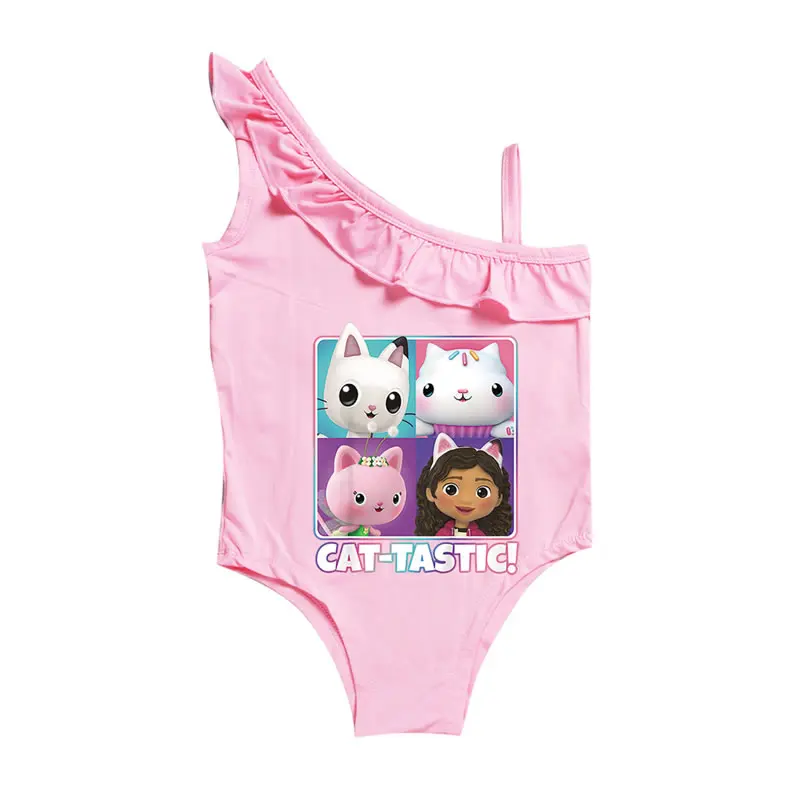 Summer Gabbys Dollhouse Swimsuit For Girl One-piece Beach Swimwear Fashion Kid Cat Sling Print Cartoon Bikini Ruffle Bathing
Summer Gabbys Dollhouse Swimsuit For Girl One-piece Beach Swimwear Fashion Kid Cat Sling Print Cartoon Bikini Ruffle Bathing