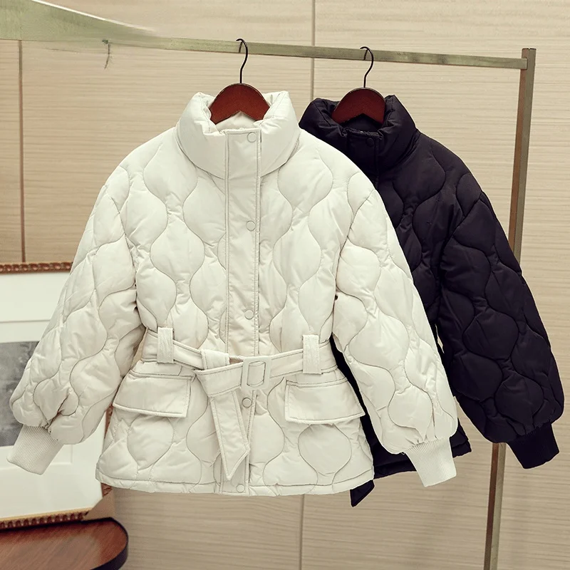 2021syiwidii Jacket Coat Women Autumn Winter Korean Fashion Argyle Elegant Outerwear with Belt Black Cotton Pad Female Parkas
2021syiwidii Jacket Coat Women Autumn Winter Korean Fashion Argyle Elegant Outerwear with Belt Black Cotton Pad Female Parkas