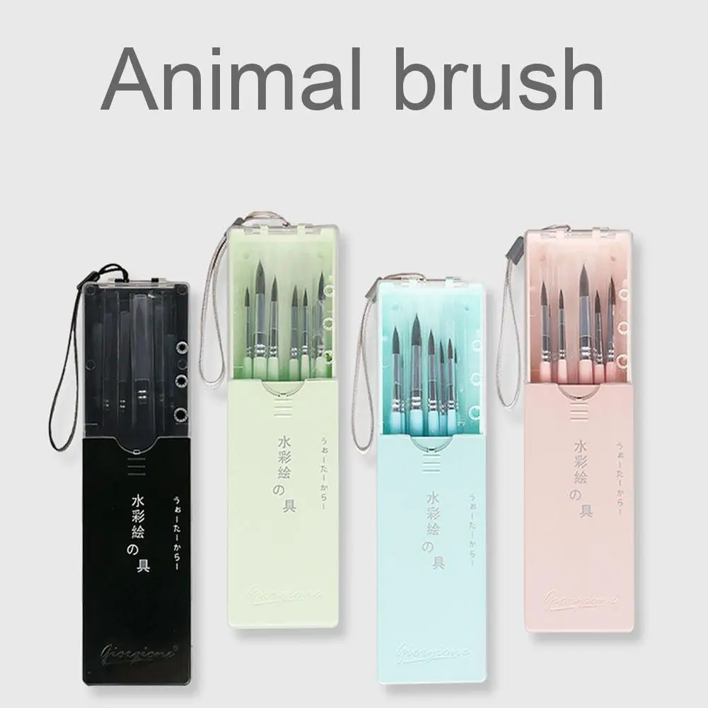 Watercolor Brush Paintbrush Watercolor Paint Brushes Set Animal Hair Artist Painting For Kids Gouache Inks Supplies
Watercolor Brush Paintbrush Watercolor Paint Brushes Set Animal Hair Artist Painting For Kids Gouache Inks Supplies