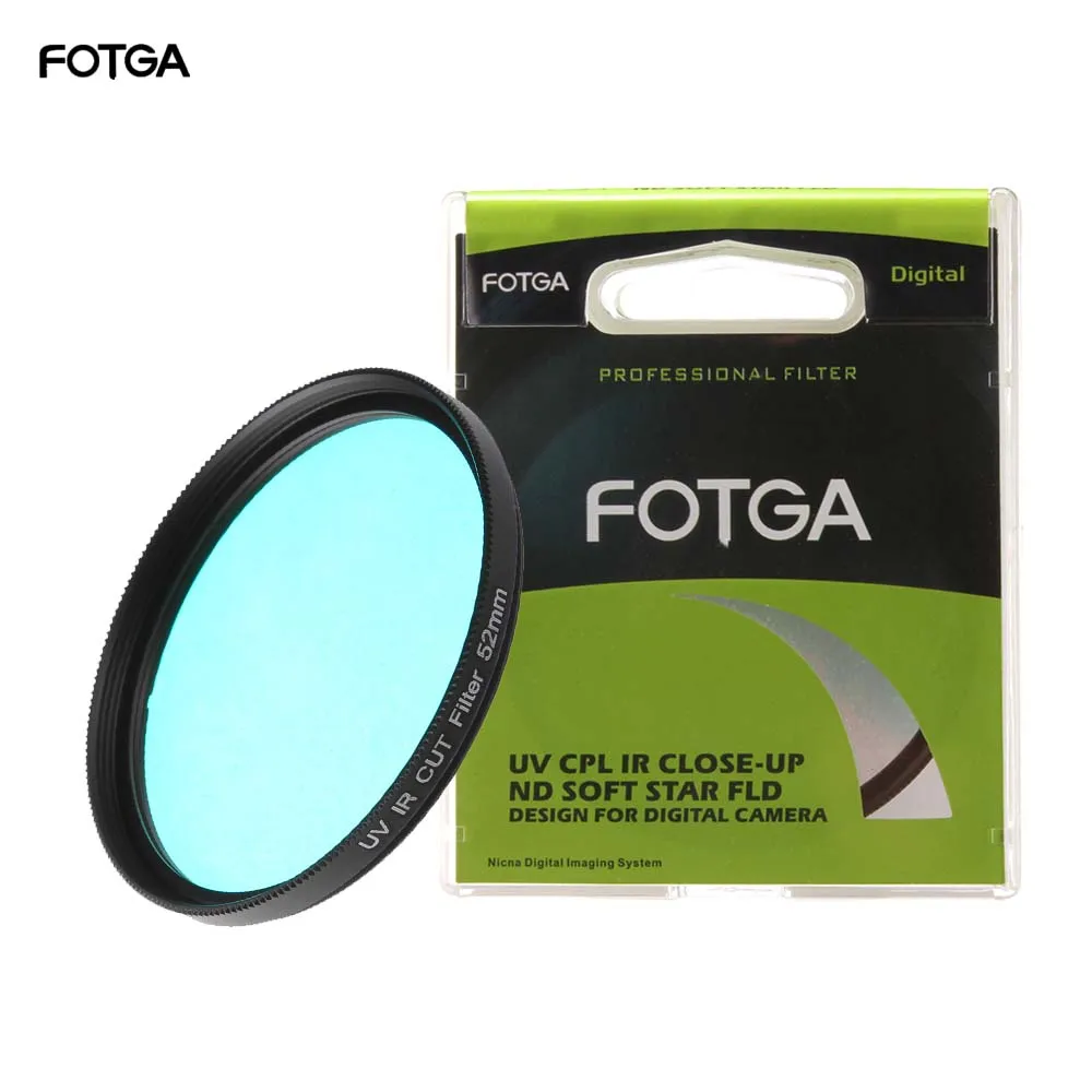 FOTGA Optical Glass UV-IR CUT Filter 52mm 58mm Infrared Pass X-Ray IR UV Filter for DSLR Nikon Canon Camera
FOTGA Optical Glass UV-IR CUT Filter 52mm 58mm Infrared Pass X-Ray IR UV Filter for DSLR Nikon Canon Camera