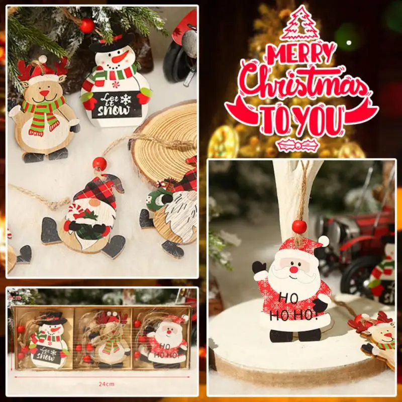 Santa Claus Gnome Merry Christmas Ornaments Wooden Snowman Elk Doll Christmas Tree Hanging Pendant Home New Year Decor Supplies
Santa Claus Gnome Merry Christmas Ornaments Wooden Snowman Elk Doll Christmas Tree Hanging Pendant Home New Year Decor Supplies