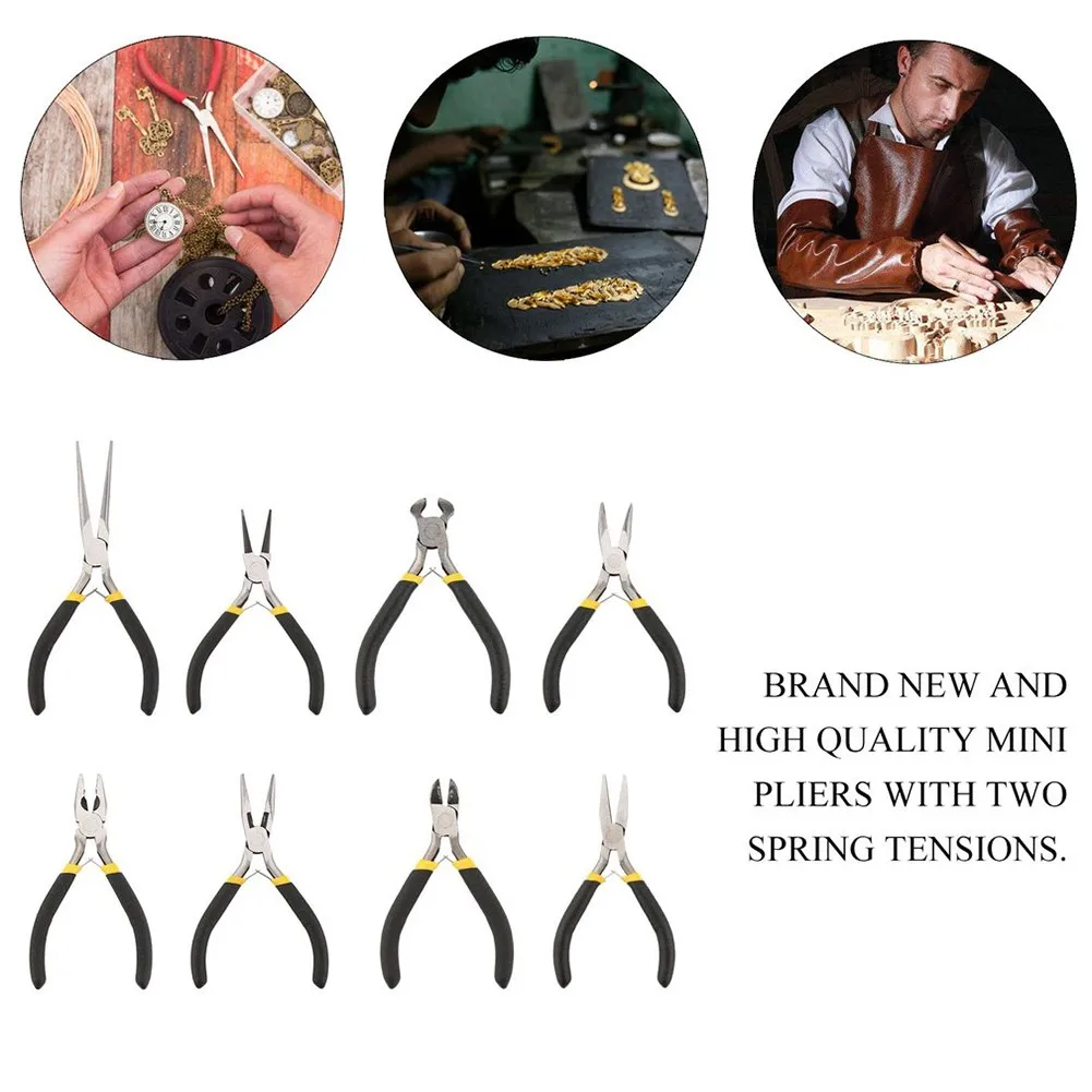 8 Styles Portable Mini Pliers Hand Tool DIY Jewellery Making Bent Nose Plier Diagonal End Cutting Round Nose Insulated Plier
8 Styles Portable Mini Pliers Hand Tool DIY Jewellery Making Bent Nose Plier Diagonal End Cutting Round Nose Insulated Plier